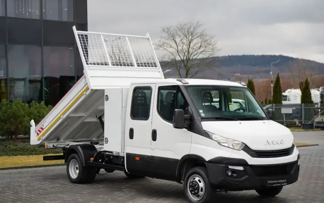 IVECO DAILY 35-140 / WYWROTKA / BRYGADÓWKA - 6 MIEJSC  / BLIŹNIAK / MANUAL / 