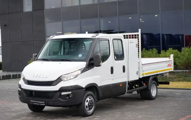 IVECO DAILY 35-140 / WYWROTKA / BRYGADÓWKA - 6 MIEJSC  / BLIŹNIAK / MANUAL / 