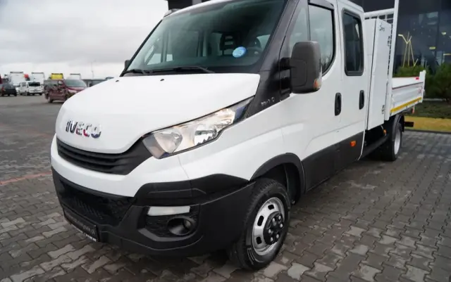 IVECO DAILY 35-140 / WYWROTKA / BRYGADÓWKA - 6 MIEJSC  / BLIŹNIAK / MANUAL / 
