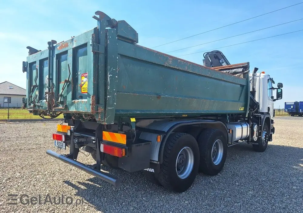 SCANIA P340 6X4 BORDMATIC / HDS HIAB 122/ Import Francja 