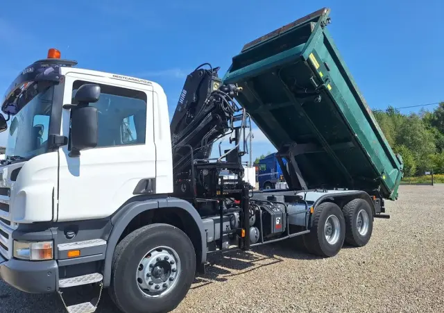 SCANIA P340 6X4 BORDMATIC / HDS HIAB 122/ Import Francja 