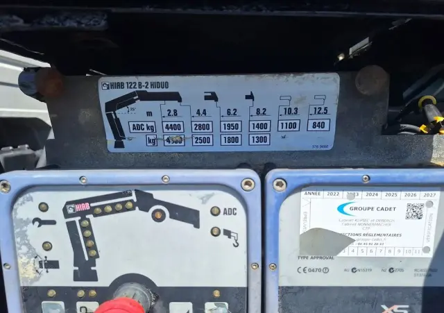 SCANIA P340 6X4 BORDMATIC / HDS HIAB 122/ Import Francja 