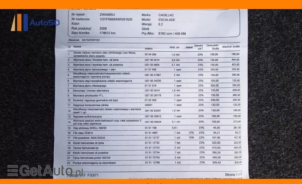 CADILLAC Escalade 6.2 V8 Elegance