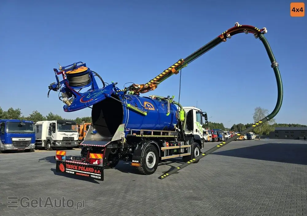 MAN 4x4 WUKO GAMON PW8  do zbierania odpadów płynnych separatorów 