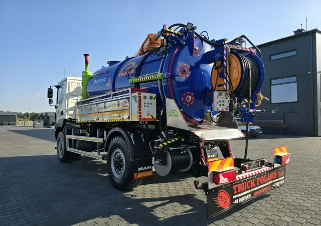 MAN 4x4 WUKO GAMON PW8  do zbierania odpadów płynnych separatorów 