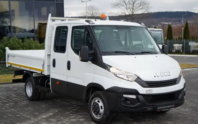 IVECO DAILY 35-140 / WYWROTKA / BRYGADOWKA - 6 MIEJSC  / BLIŹNIAK / MANUAL / 