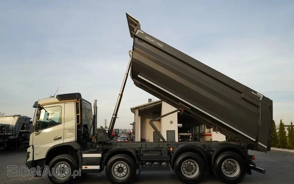 VOLVO FMX 460 / 8x4 / WYWROTKA TYLNOZSYPOWA / MEILLER KIPPER  / EURO 6 / 