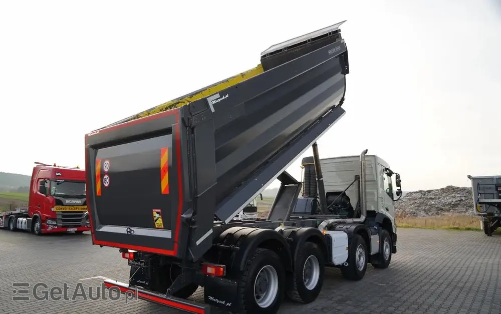 VOLVO FMX 460 / 8x4 / WYWROTKA TYLNOZSYPOWA / MEILLER KIPPER  / EURO 6 / 