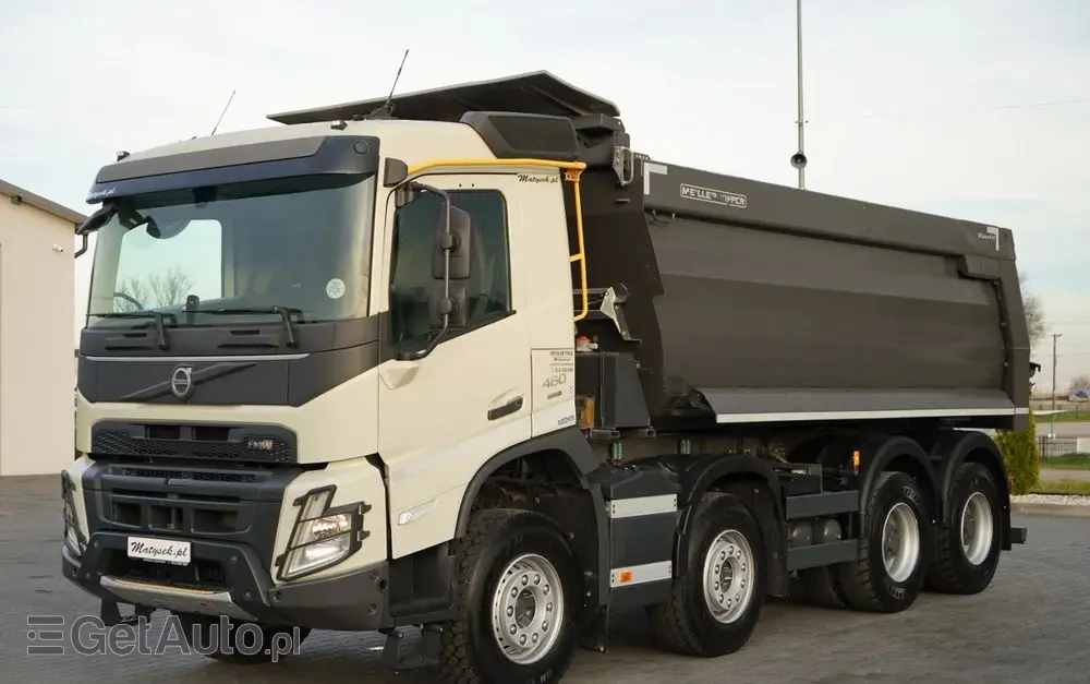 VOLVO FMX 460 / 8x4 / WYWROTKA TYLNOZSYPOWA / MEILLER KIPPER  / EURO 6 / 