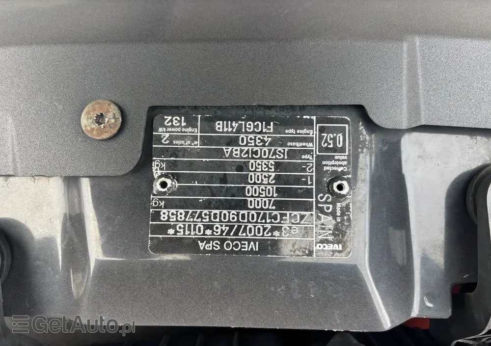 IVECO DAILY 70C18,72C17,70C17,65C17,72C15,70C15 KILKA SZTUK 