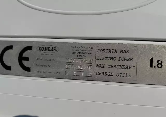 MERCEDES-BENZ Sprinter 316 CO.ME.AR. laweta hydrauliczna 2017 rok 