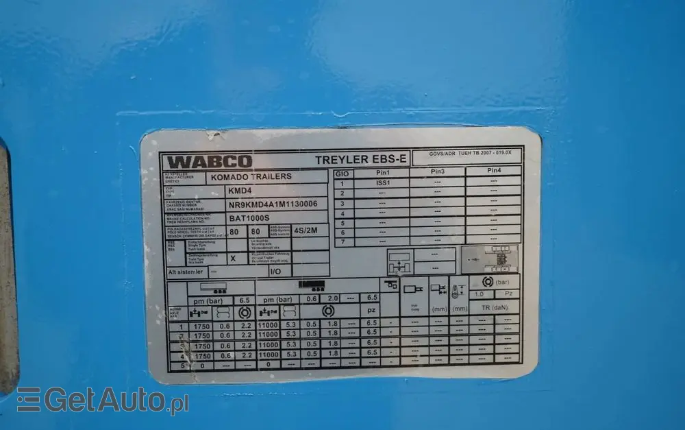 INNY KOMODO / KMD4 / NACZEPA LAWETA / NISKOPODWOZIE / OSIE SKRĘTNE / OŚ PODNOSZONA / NAJAZDY HYDRAULICZNE / 