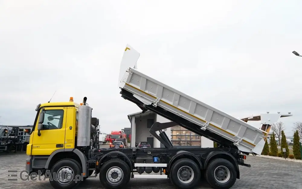 MERCEDES-BENZ ACTROS 4141 / 8x4 / BDF WYMIENNA ZABUDOWA / WYWROTKA  DWUSTRONNA / HYDROBURTA / HYDROKLAPA / EPS + SPRZĘGŁO / CZOŁOWNICA 