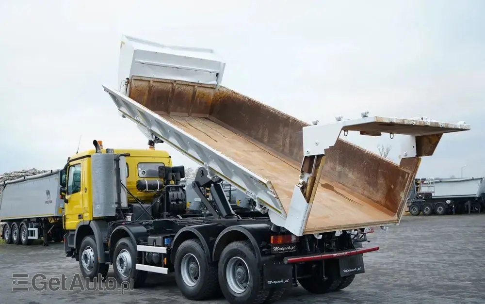 MERCEDES-BENZ ACTROS 4141 / 8x4 / BDF WYMIENNA ZABUDOWA / WYWROTKA  DWUSTRONNA / HYDROBURTA / HYDROKLAPA / EPS + SPRZĘGŁO / CZOŁOWNICA 