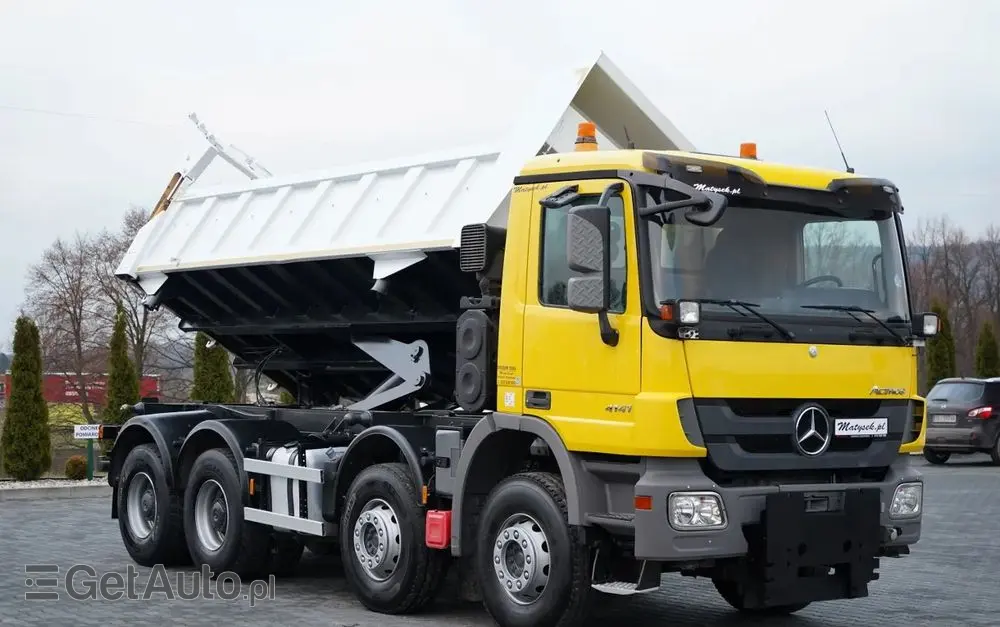 MERCEDES-BENZ ACTROS 4141 / 8x4 / BDF WYMIENNA ZABUDOWA / WYWROTKA  DWUSTRONNA / HYDROBURTA / HYDROKLAPA / EPS + SPRZĘGŁO / CZOŁOWNICA 