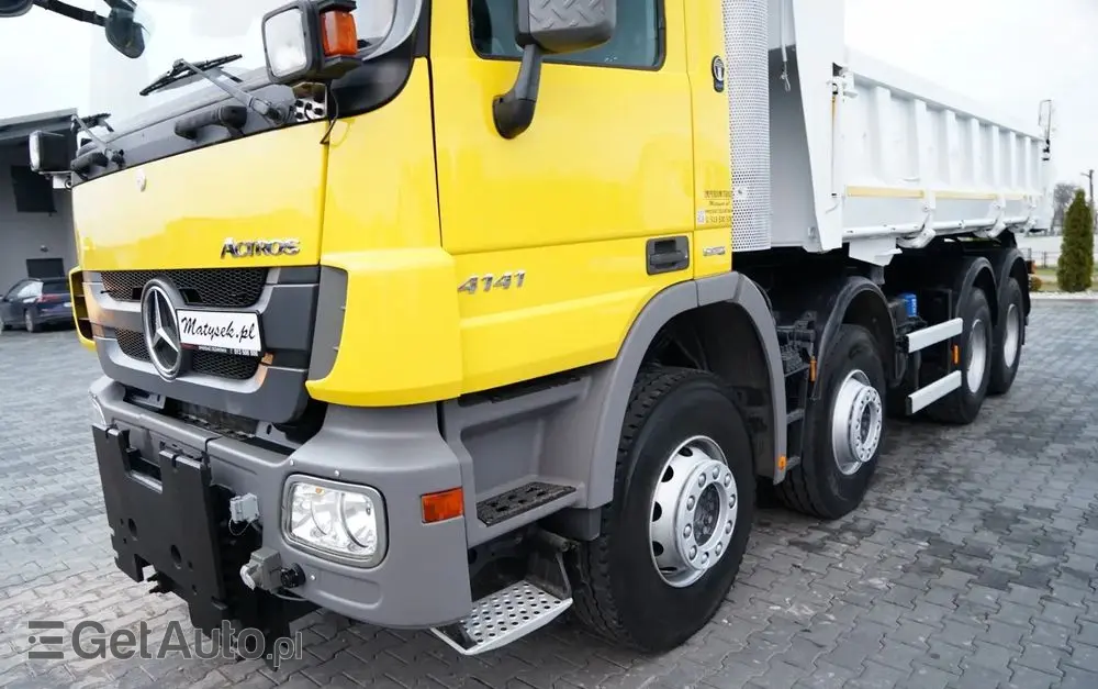 MERCEDES-BENZ ACTROS 4141 / 8x4 / BDF WYMIENNA ZABUDOWA / WYWROTKA  DWUSTRONNA / HYDROBURTA / HYDROKLAPA / EPS + SPRZĘGŁO / CZOŁOWNICA 
