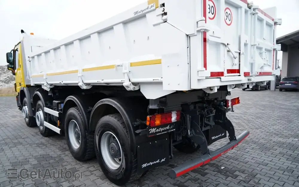 MERCEDES-BENZ ACTROS 4141 / 8x4 / BDF WYMIENNA ZABUDOWA / WYWROTKA  DWUSTRONNA / HYDROBURTA / HYDROKLAPA / EPS + SPRZĘGŁO / CZOŁOWNICA 