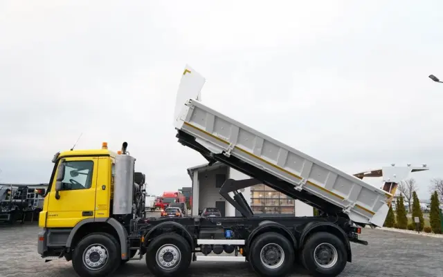 MERCEDES-BENZ ACTROS 4141 / 8x4 / BDF WYMIENNA ZABUDOWA / WYWROTKA  DWUSTRONNA / HYDROBURTA / HYDROKLAPA / EPS + SPRZĘGŁO / CZOŁOWNICA 