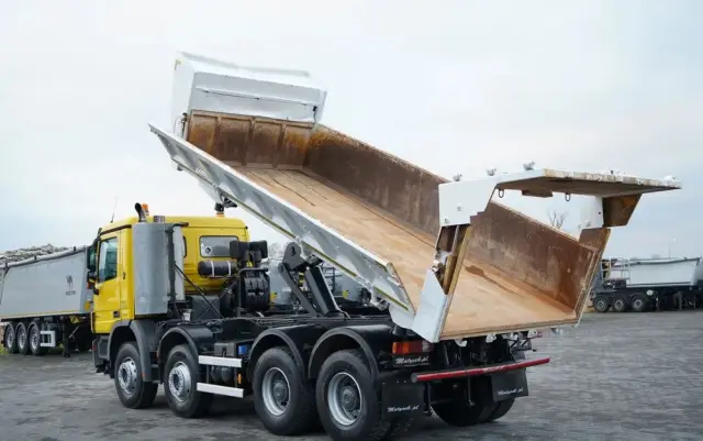 MERCEDES-BENZ ACTROS 4141 / 8x4 / BDF WYMIENNA ZABUDOWA / WYWROTKA  DWUSTRONNA / HYDROBURTA / HYDROKLAPA / EPS + SPRZĘGŁO / CZOŁOWNICA 