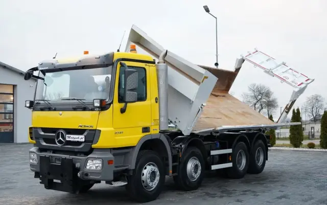 MERCEDES-BENZ ACTROS 4141 / 8x4 / BDF WYMIENNA ZABUDOWA / WYWROTKA  DWUSTRONNA / HYDROBURTA / HYDROKLAPA / EPS + SPRZĘGŁO / CZOŁOWNICA 