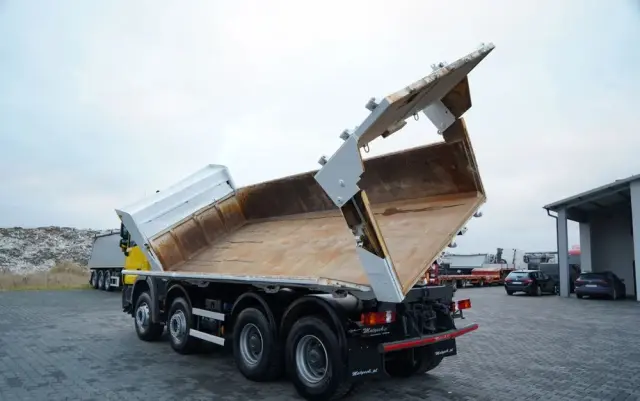 MERCEDES-BENZ ACTROS 4141 / 8x4 / BDF WYMIENNA ZABUDOWA / WYWROTKA  DWUSTRONNA / HYDROBURTA / HYDROKLAPA / EPS + SPRZĘGŁO / CZOŁOWNICA 