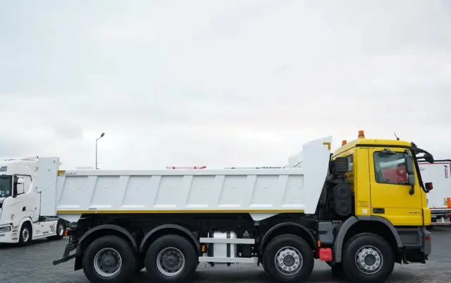 MERCEDES-BENZ ACTROS 4141 / 8x4 / BDF WYMIENNA ZABUDOWA / WYWROTKA  DWUSTRONNA / HYDROBURTA / HYDROKLAPA / EPS + SPRZĘGŁO / CZOŁOWNICA 