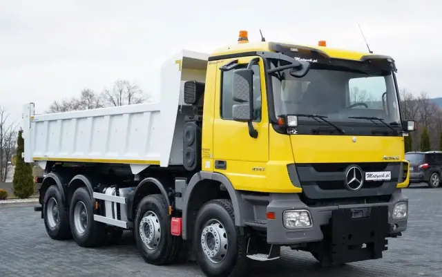 MERCEDES-BENZ ACTROS 4141 / 8x4 / BDF WYMIENNA ZABUDOWA / WYWROTKA  DWUSTRONNA / HYDROBURTA / HYDROKLAPA / EPS + SPRZĘGŁO / CZOŁOWNICA 