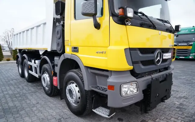 MERCEDES-BENZ ACTROS 4141 / 8x4 / BDF WYMIENNA ZABUDOWA / WYWROTKA  DWUSTRONNA / HYDROBURTA / HYDROKLAPA / EPS + SPRZĘGŁO / CZOŁOWNICA 