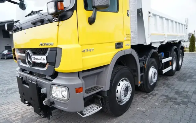 MERCEDES-BENZ ACTROS 4141 / 8x4 / BDF WYMIENNA ZABUDOWA / WYWROTKA  DWUSTRONNA / HYDROBURTA / HYDROKLAPA / EPS + SPRZĘGŁO / CZOŁOWNICA 