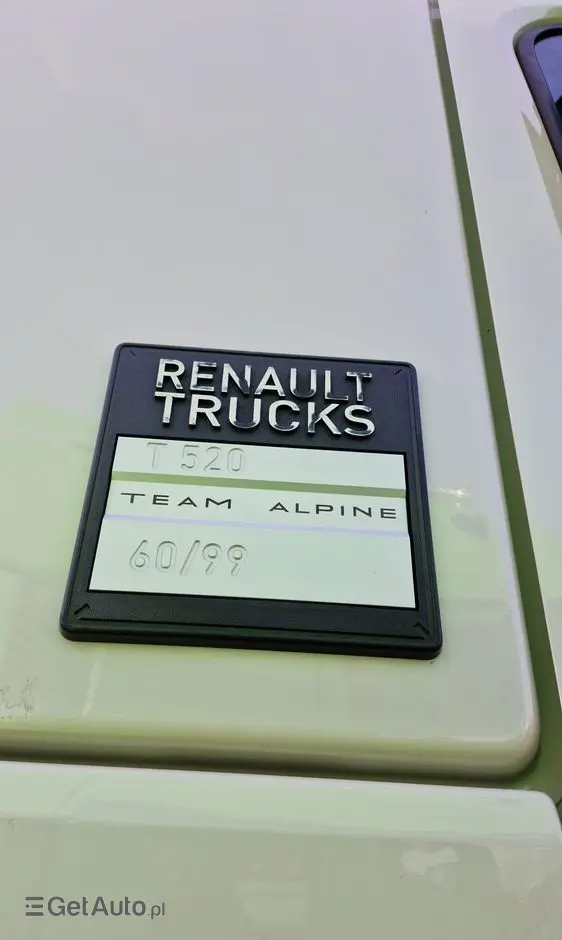 RENAULT T 520 / TEAM ALPINE  60/99  /  RETARDER / ALUFELGI / SKÓRY / EURO 6 
