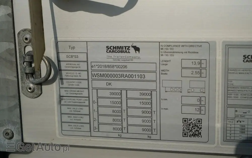 SCHMITZ CARGOBULL FIRANKA / STANDARD / 2024 R 