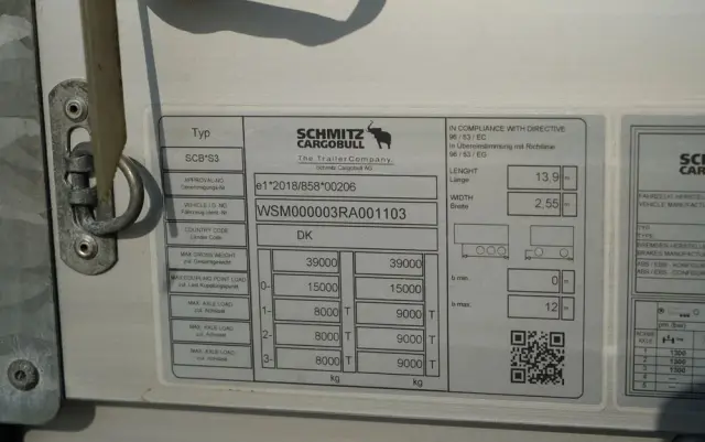SCHMITZ CARGOBULL FIRANKA / STANDARD / 2024 R 