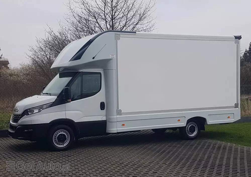 IVECO DAILY KONTENER NISKOPODŁOGOWY 4,43x2,23x2,42 SKLEP BAR FOODTRUCK KAMPER KLIMA 