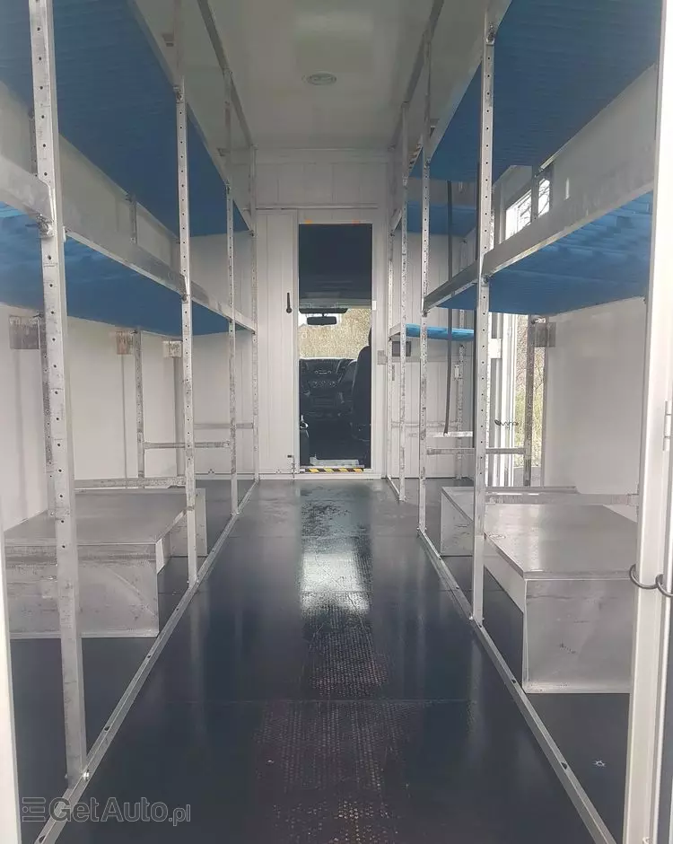 IVECO DAILY KONTENER NISKOPODŁOGOWY 4,43x2,23x2,42 SKLEP BAR FOODTRUCK KAMPER KLIMA 