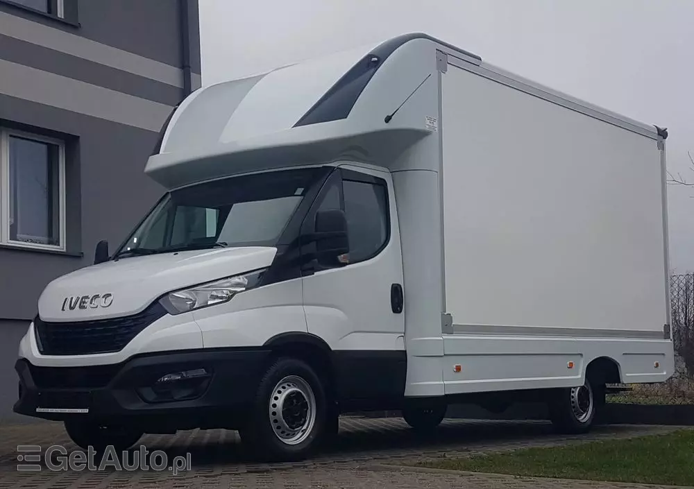 IVECO DAILY KONTENER NISKOPODŁOGOWY 4,43x2,23x2,42 SKLEP BAR FOODTRUCK KAMPER KLIMA 