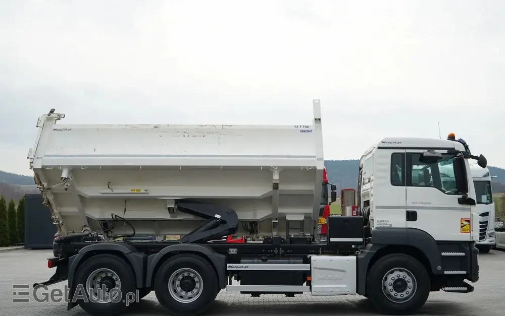 MAN TGS 26.400 / 6X4 / 2 STRONNA WYWROTKA / HYDROBURTA / AUTOMAT / EURO 6 