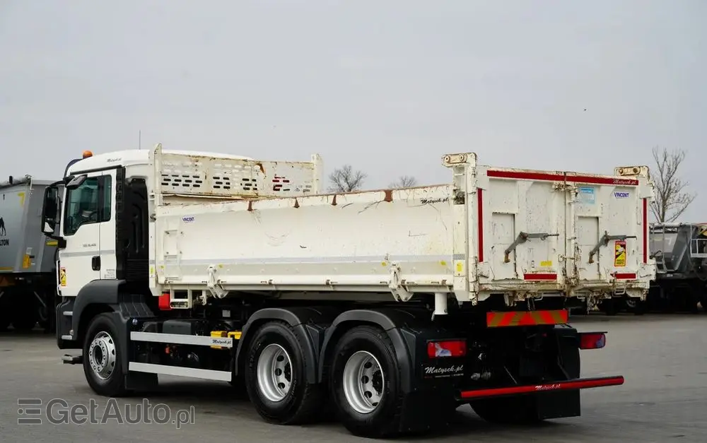 MAN TGS 26.400 / 6X4 / 2 STRONNA WYWROTKA / HYDROBURTA / AUTOMAT / EURO 6 