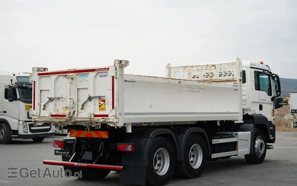 MAN TGS 26.400 / 6X4 / 2 STRONNA WYWROTKA / HYDROBURTA / AUTOMAT / EURO 6 