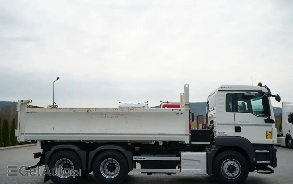 MAN TGS 26.400 / 6X4 / 2 STRONNA WYWROTKA / HYDROBURTA / AUTOMAT / EURO 6 