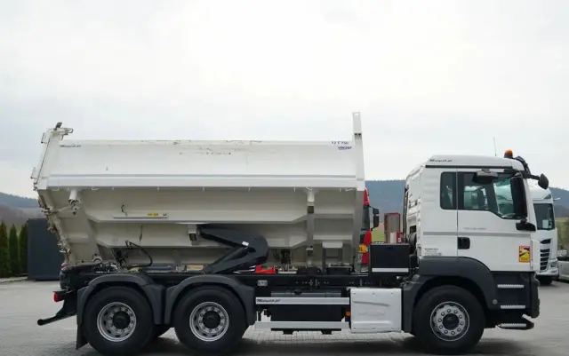 MAN TGS 26.400 / 6X4 / 2 STRONNA WYWROTKA / HYDROBURTA / AUTOMAT / EURO 6 