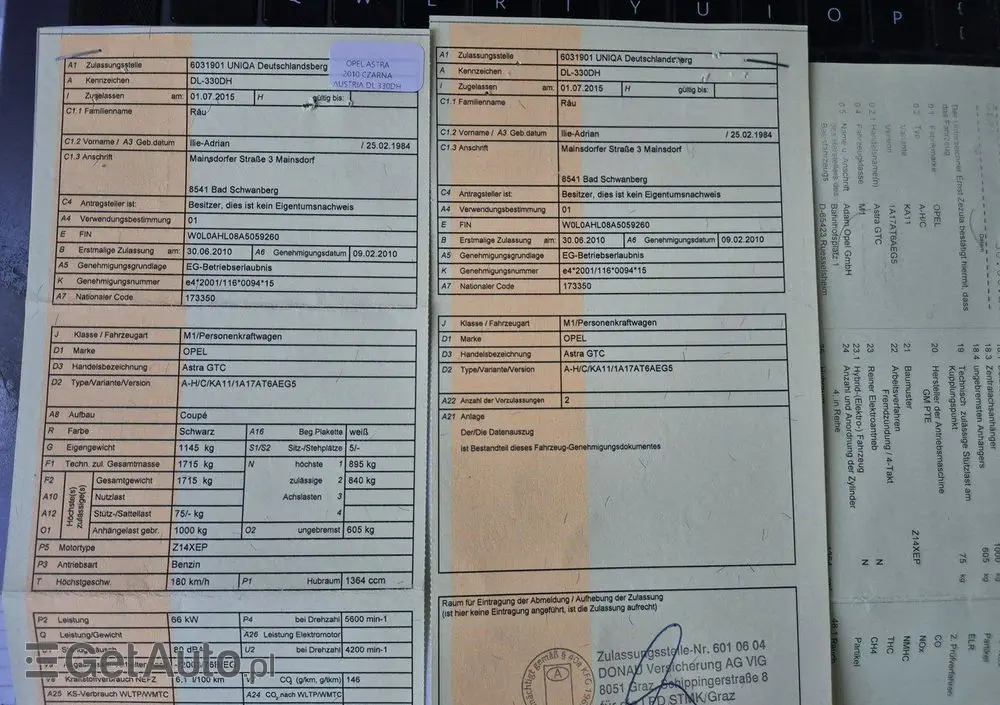 OPEL Astra 1.4 Edition