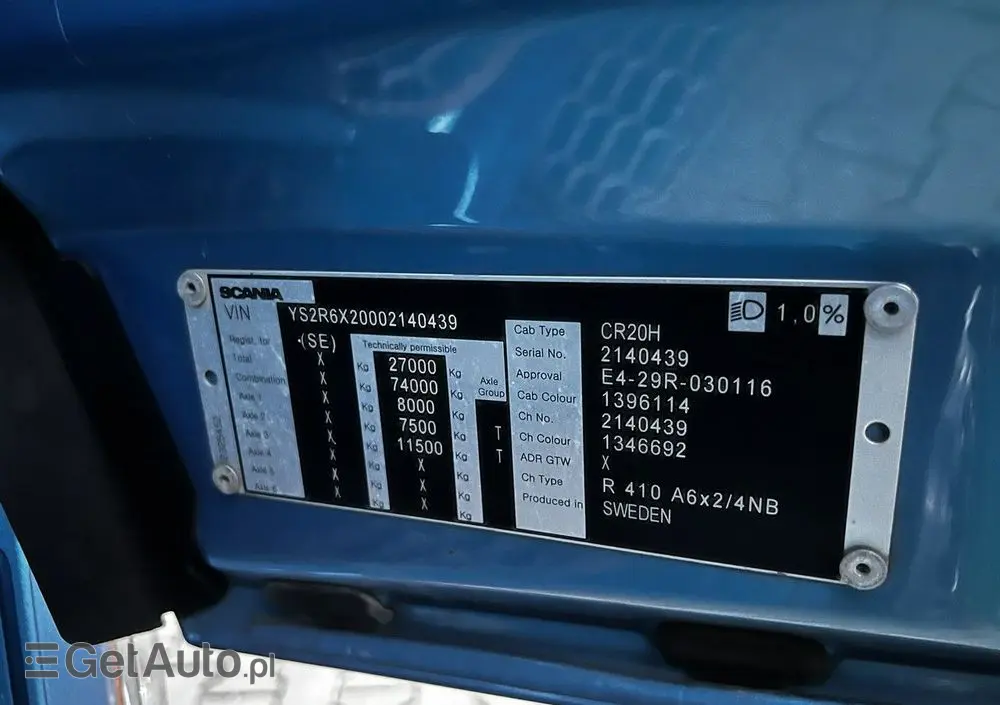 SCANIA R500 Puscher 6x2/4 2020 Aso scania na kontrakcie idealny stan 