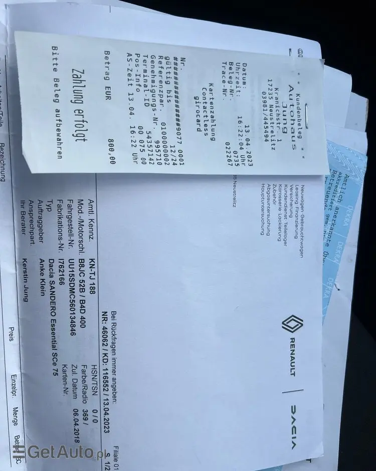 DACIA Sandero 1.0 SCe Access