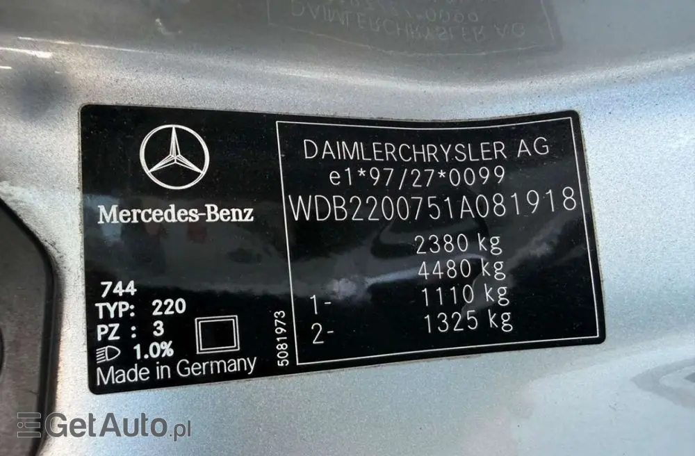 MERCEDES-BENZ Klasa S 