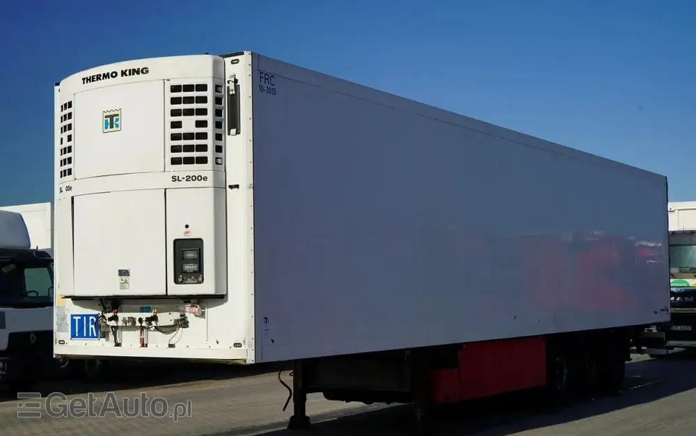 SCHMITZ CARGOBULL CHŁODNIA / THERMO KING SL-400e / OŚ PODNOSZONA / KOSZ NA PALETY 