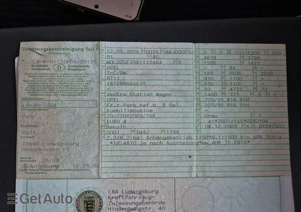 OPEL Vectra 1.8 Caravan Business