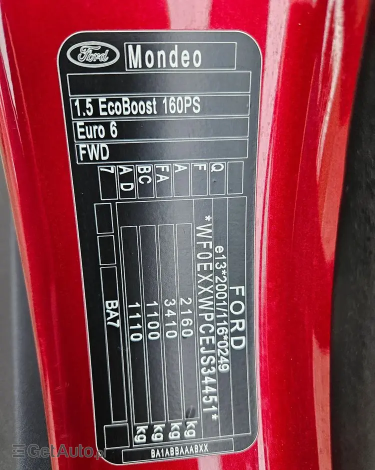FORD Mondeo 1.5 EcoBoost Ambiente Plus