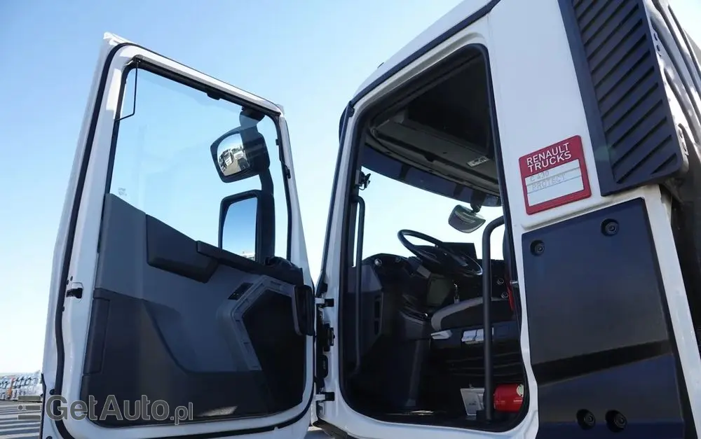 RENAULT C 430 / 8x4 / SKRZYNIOWY 7 M + HDS PALFINGER 33002 -wysów: 14,5 M / UDŹWIG 9800 KG / STEROWANIE RADIOWE / ROTATOR / EURO 6 