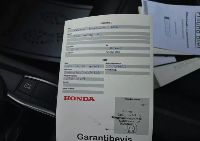 HONDA Civic 1.0 i-VTEC Turbo Elegance