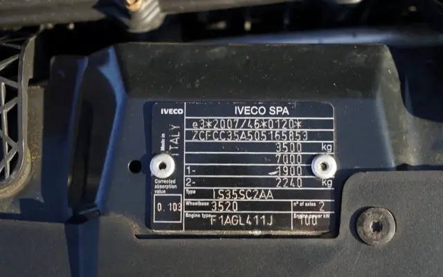 IVECO DAILY 35-140 / BRYGADÓWKA / 7 MIEJSC / BLASZAK / FURGON / SPROWADZONY 